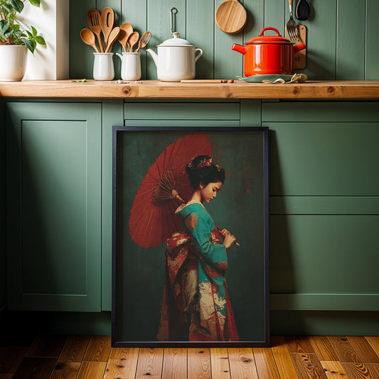 Japanese Artwork in a Lifestyle Setting