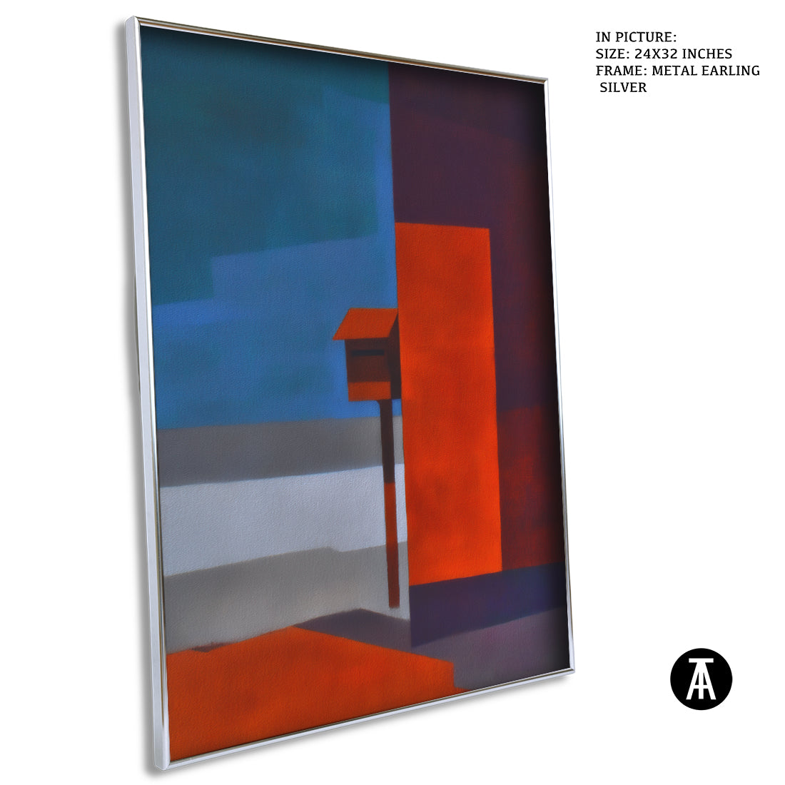 Artwork in Metal Earling Silver Frame