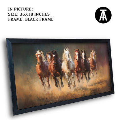 Majestic Seven Horses by TravelArty