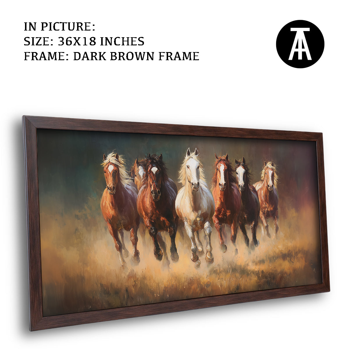 Majestic Seven Horses by TravelArty