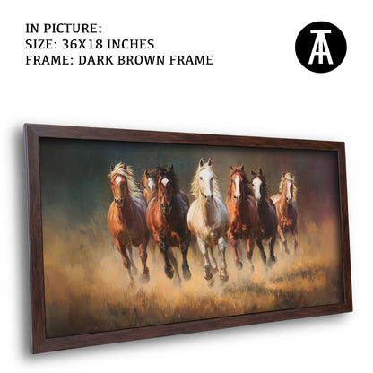 Majestic Seven Horses by TravelArty