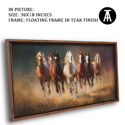 Majestic Seven Horses by TravelArty