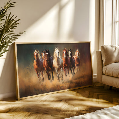 Majestic Seven Horses by TravelArty