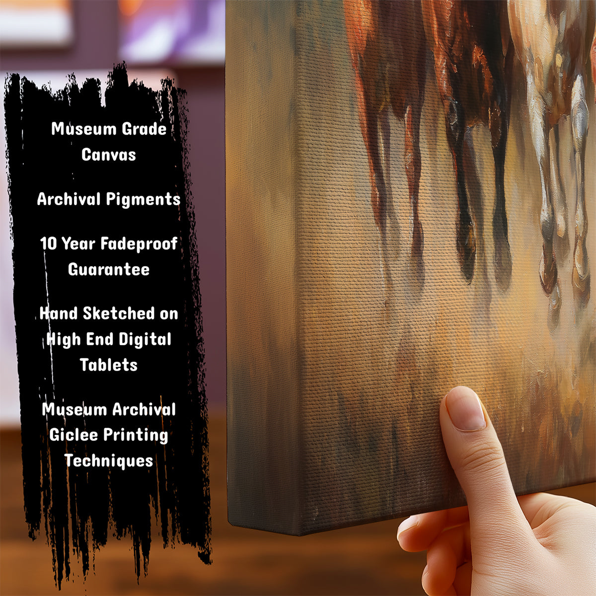 Majestic Seven Horses by TravelArty