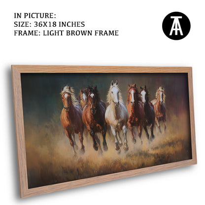 Majestic Seven Horses by TravelArty