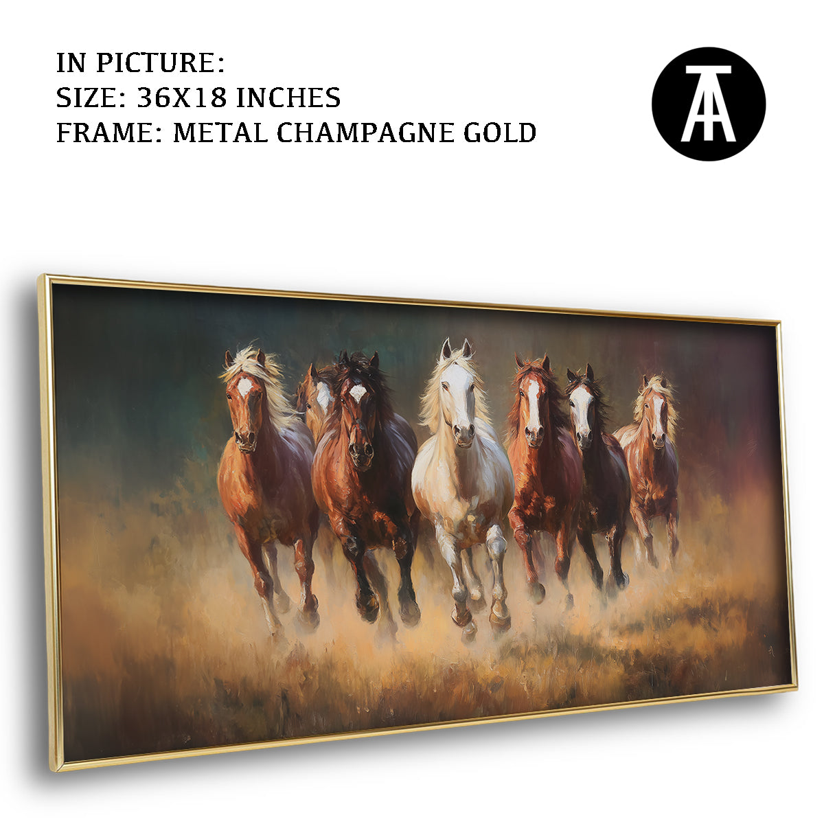 Majestic Seven Horses by TravelArty