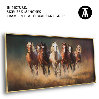 Majestic Seven Horses by TravelArty