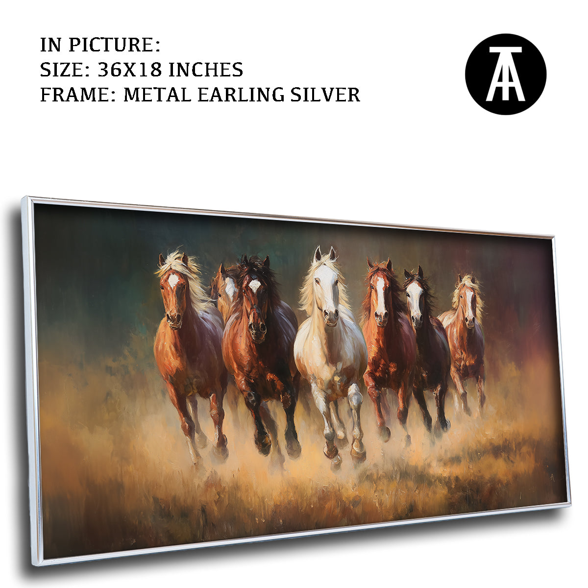 Majestic Seven Horses by TravelArty