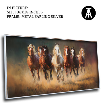 Majestic Seven Horses by TravelArty