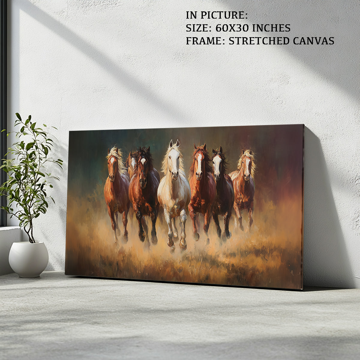 Majestic Seven Horses by TravelArty