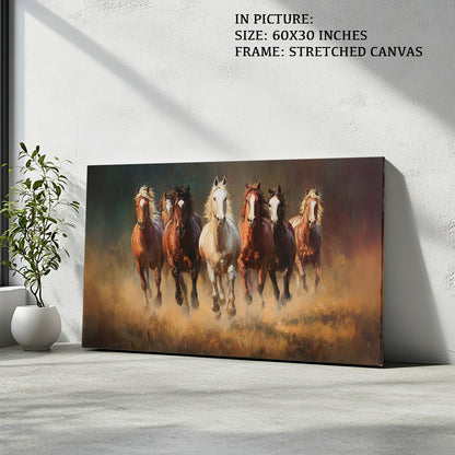 Majestic Seven Horses by TravelArty