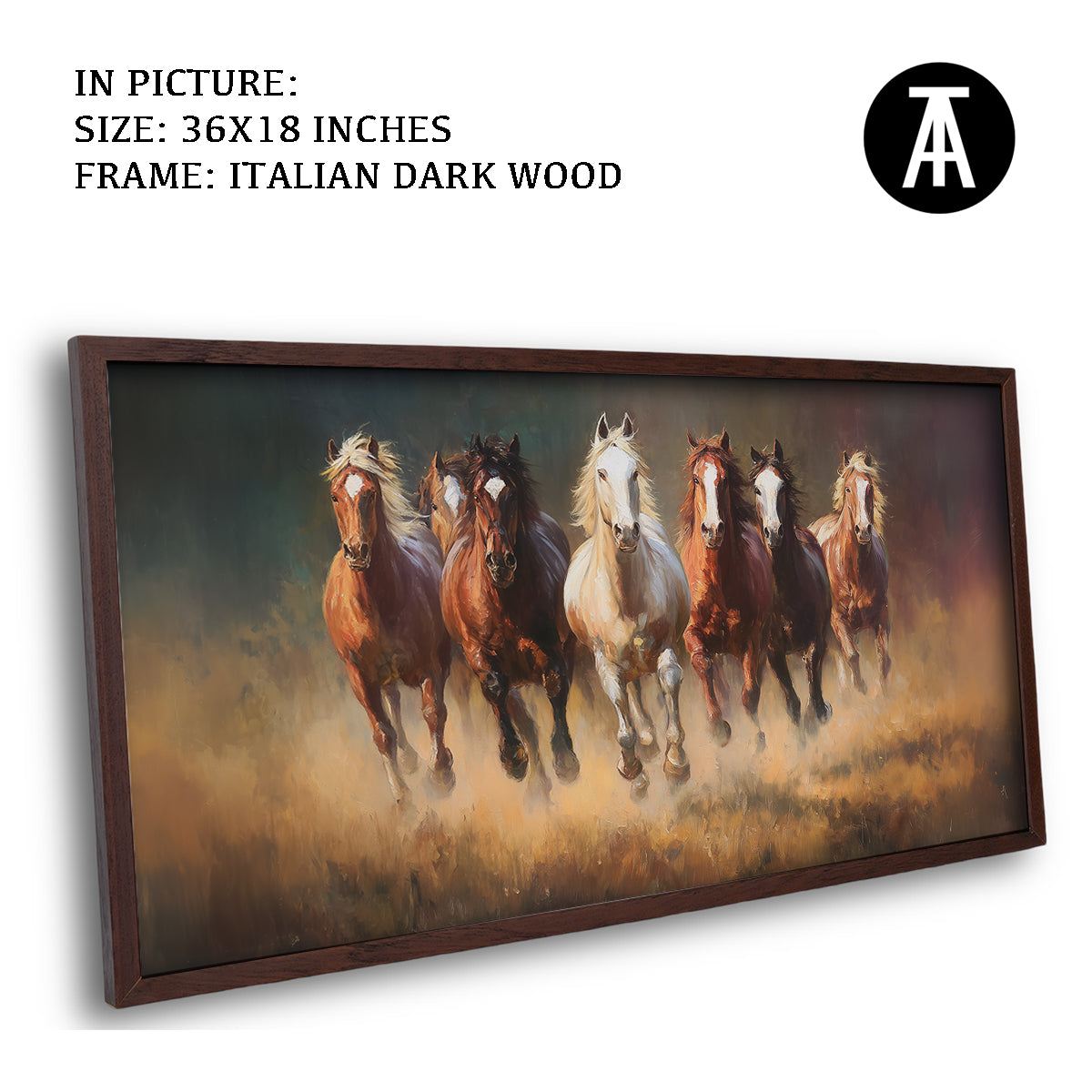 Majestic Seven Horses by TravelArty