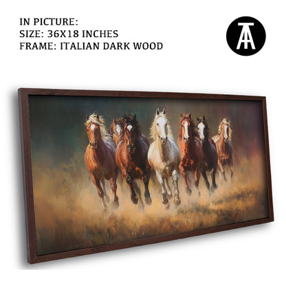 Majestic Seven Horses by TravelArty