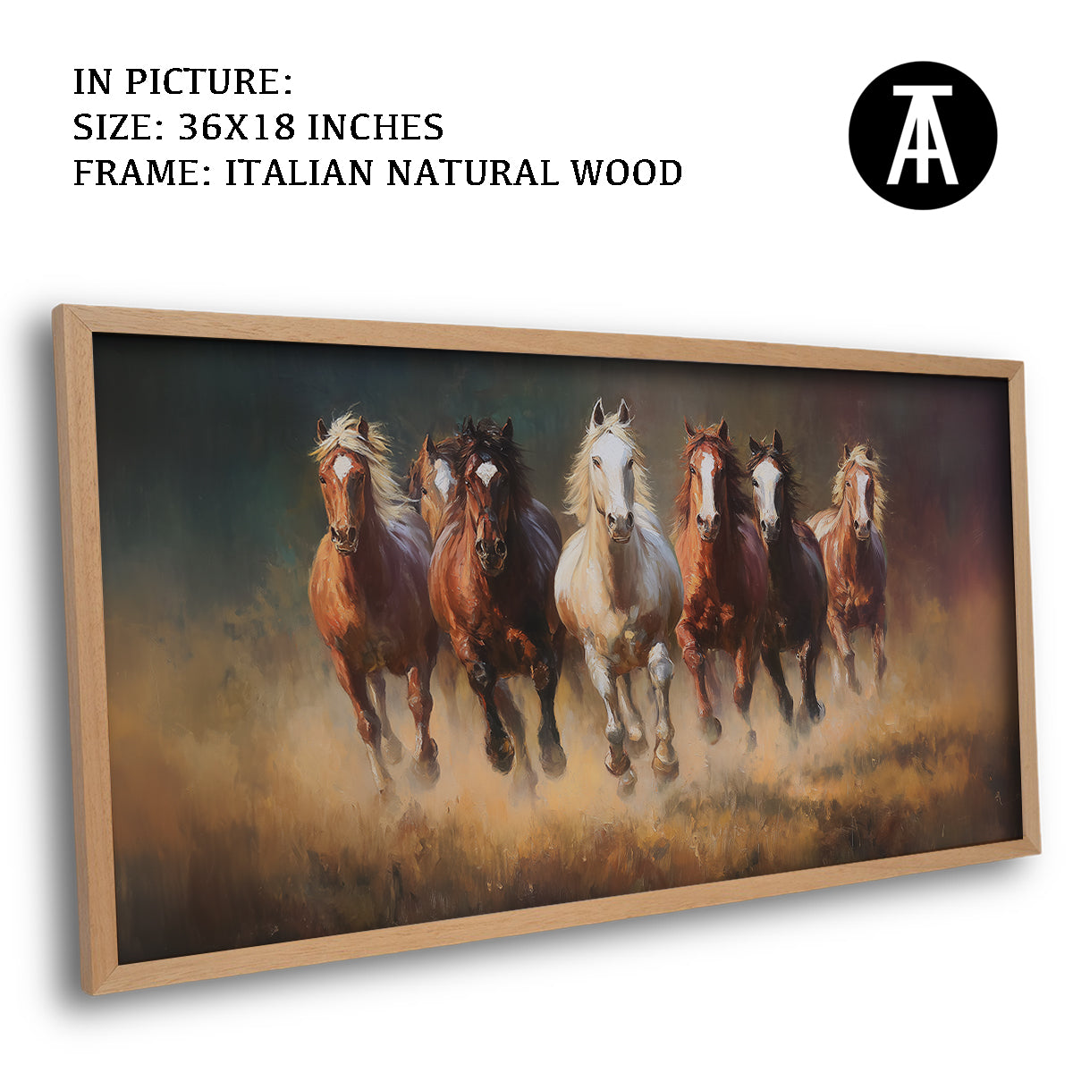 Majestic Seven Horses by TravelArty