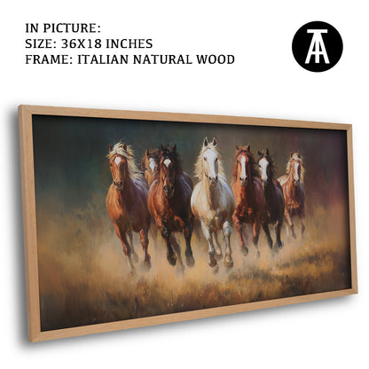 Majestic Seven Horses by TravelArty