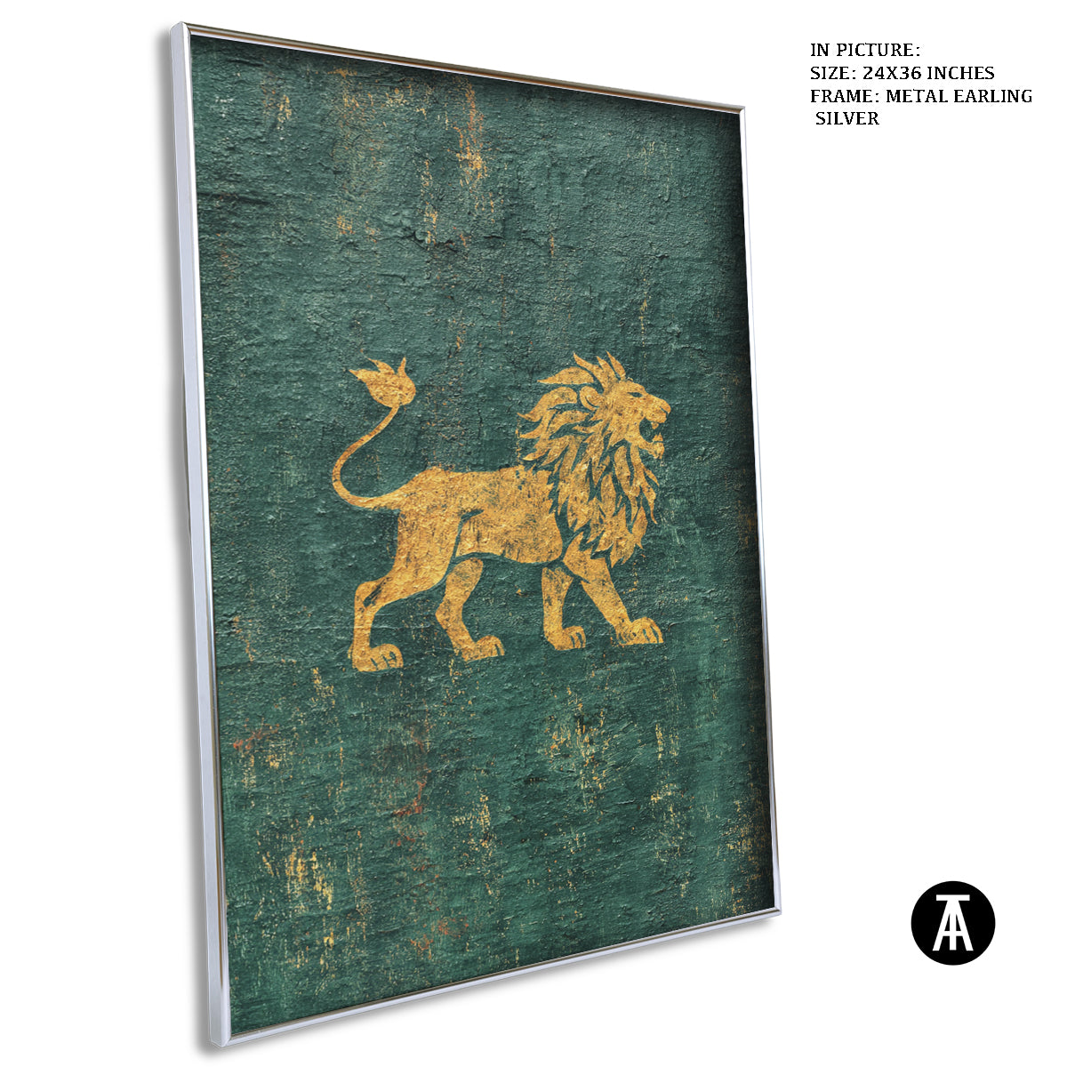 Artwork in Metal Earling Silver Frame