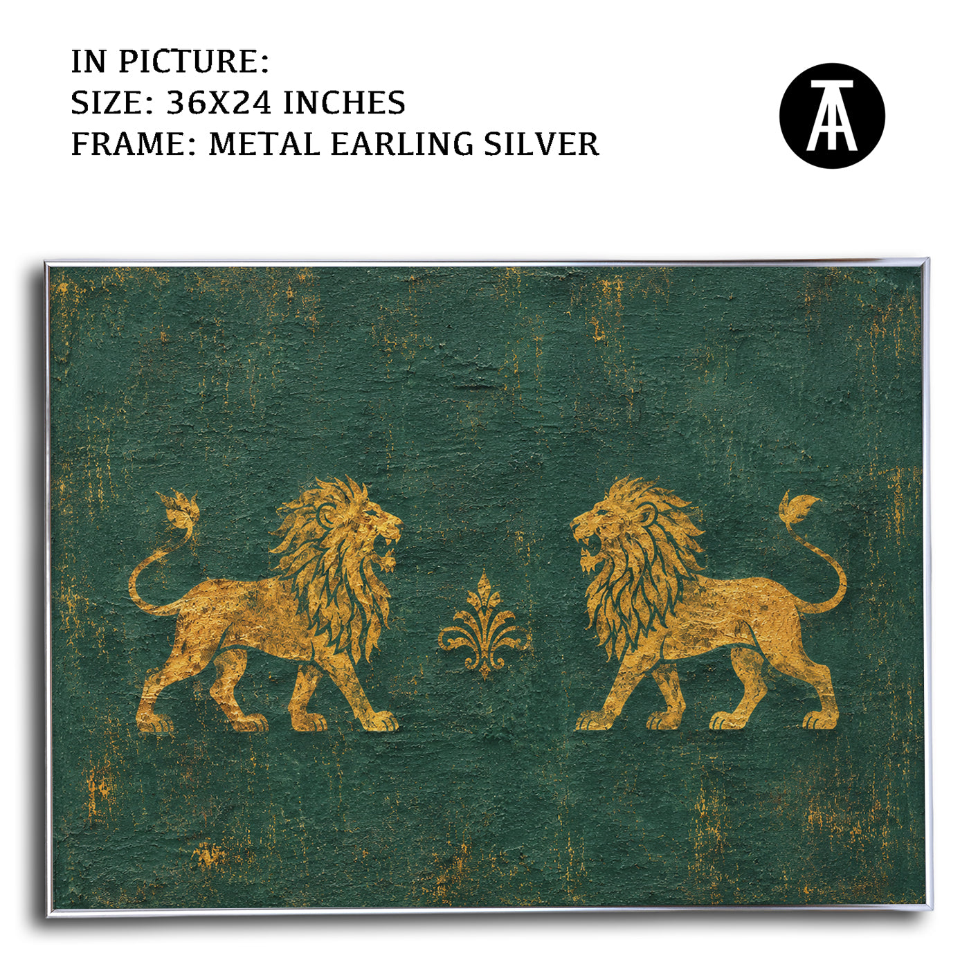 Artwork in Metal Earling Silver Frame