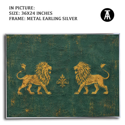 Artwork in Metal Earling Silver Frame
