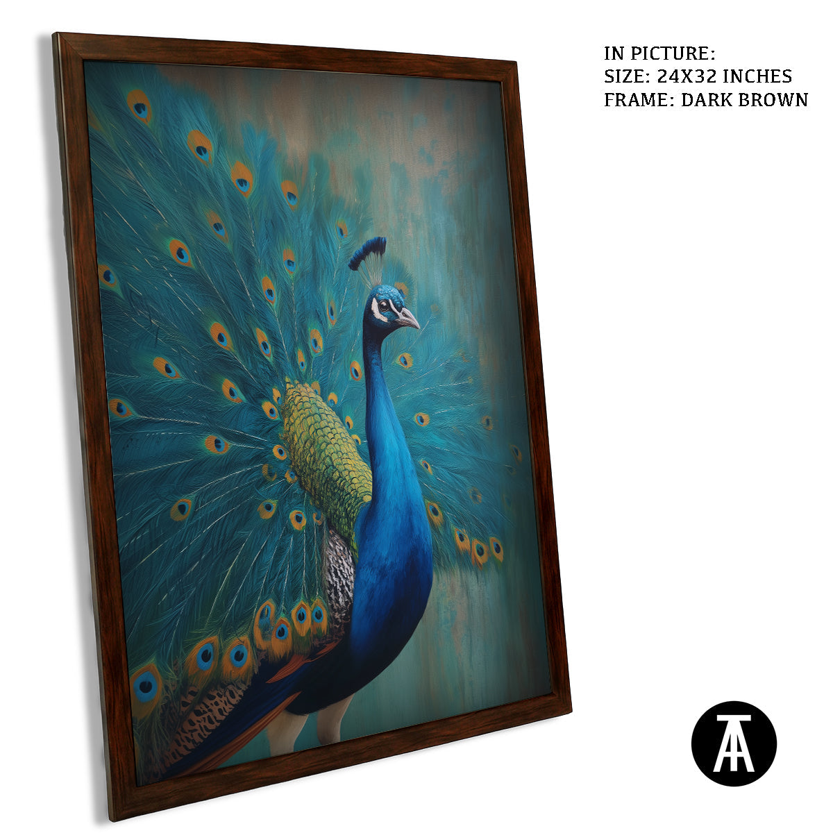 Artwork in Metal Champagne Gold Frame