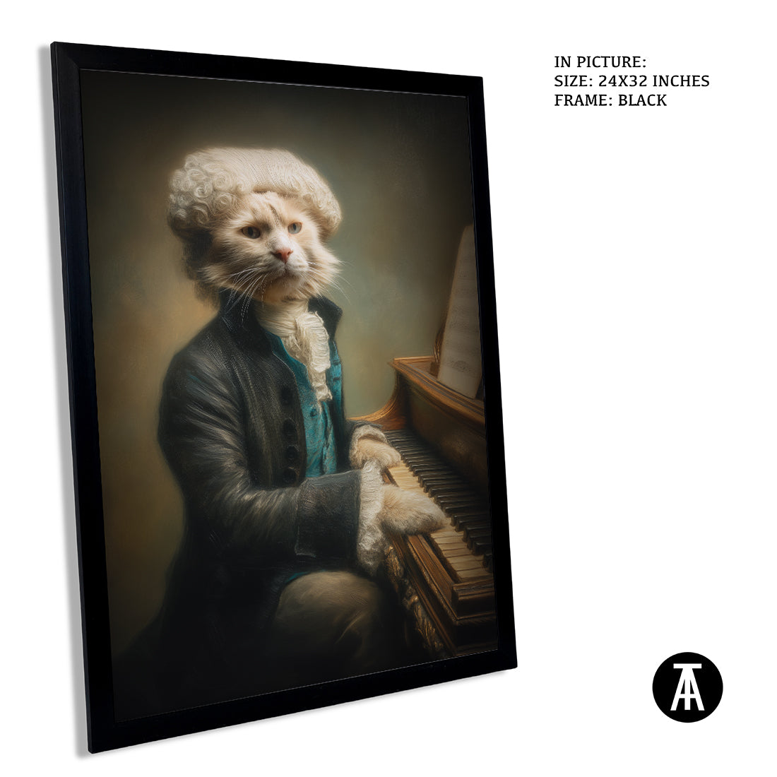 Sample Artwork in Black Frame