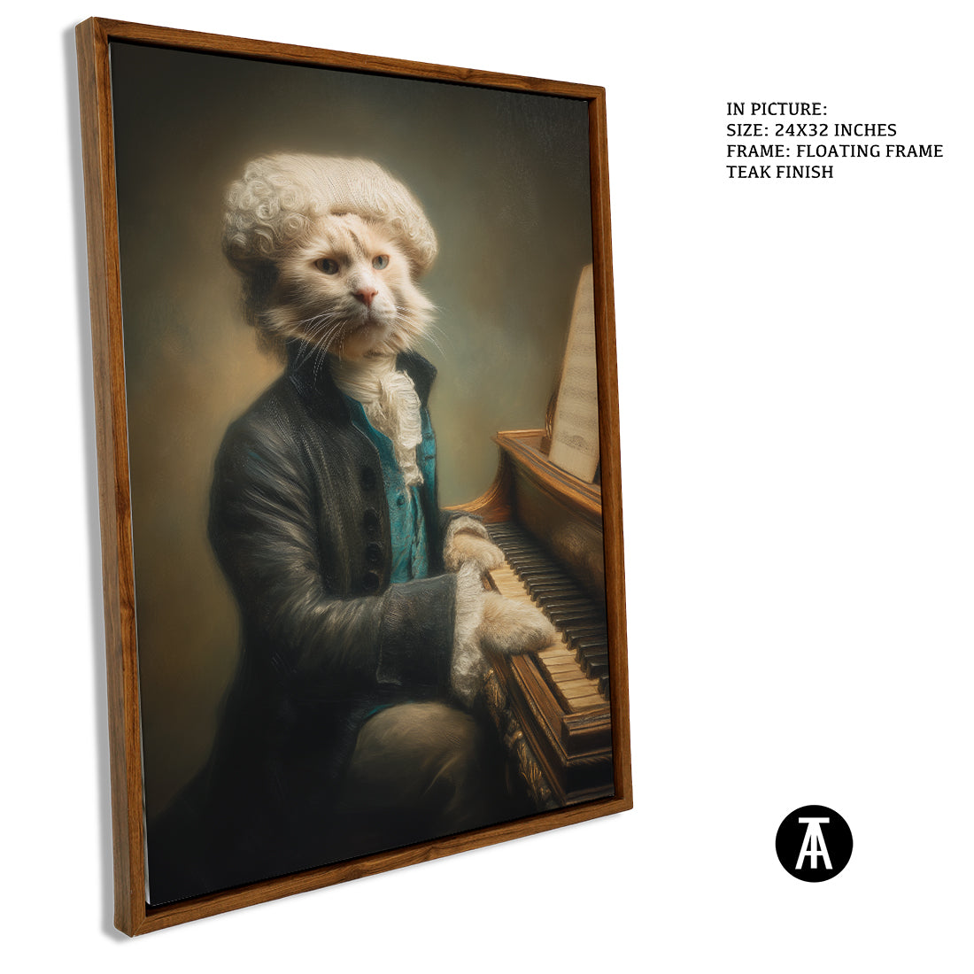 Sample Artwork in Floating Frame