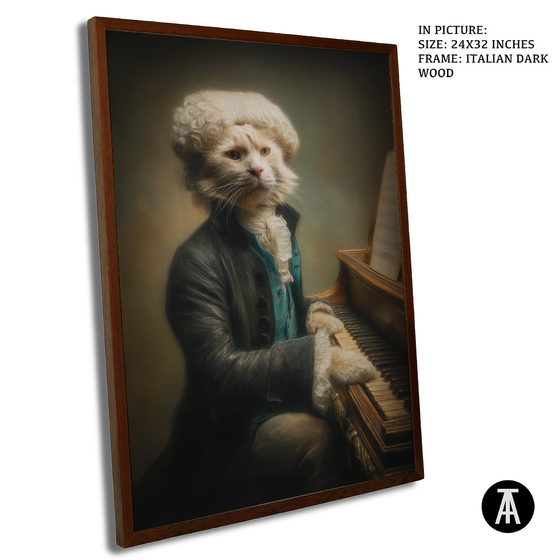 Sample Artwork in Italian Wood Framing Dark