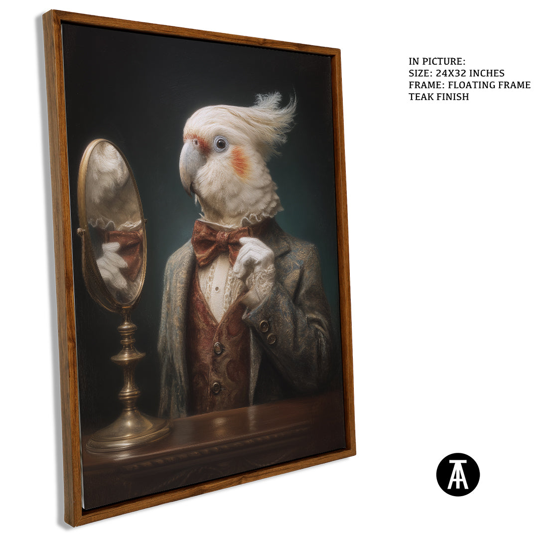 Sample Artwork in Floating Frame
