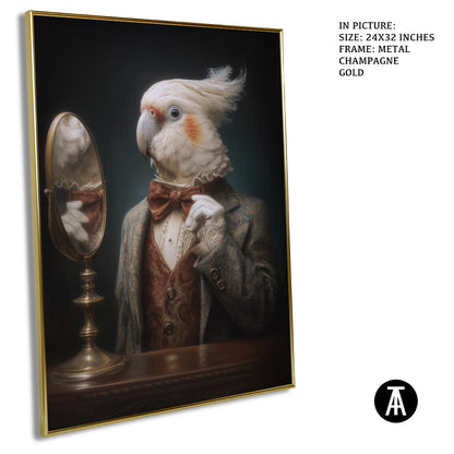 Sample Artwork in Champagne gold Metal Frame
