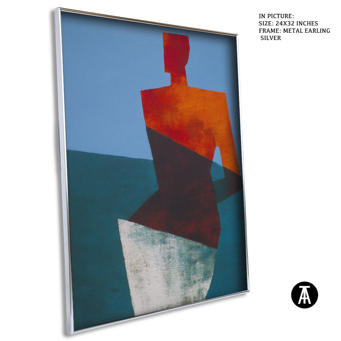 Artwork in Metal Earling Silver Frame