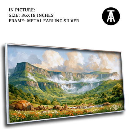Artwork in Metal Earling Silver Frame