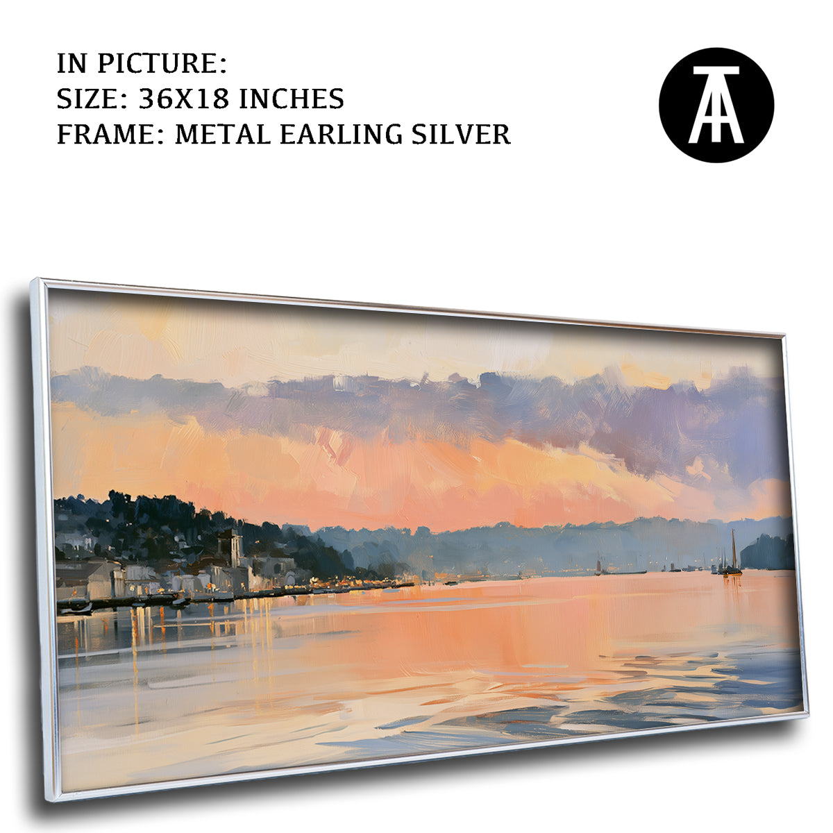 Artwork in Metal Earling Silver Frame