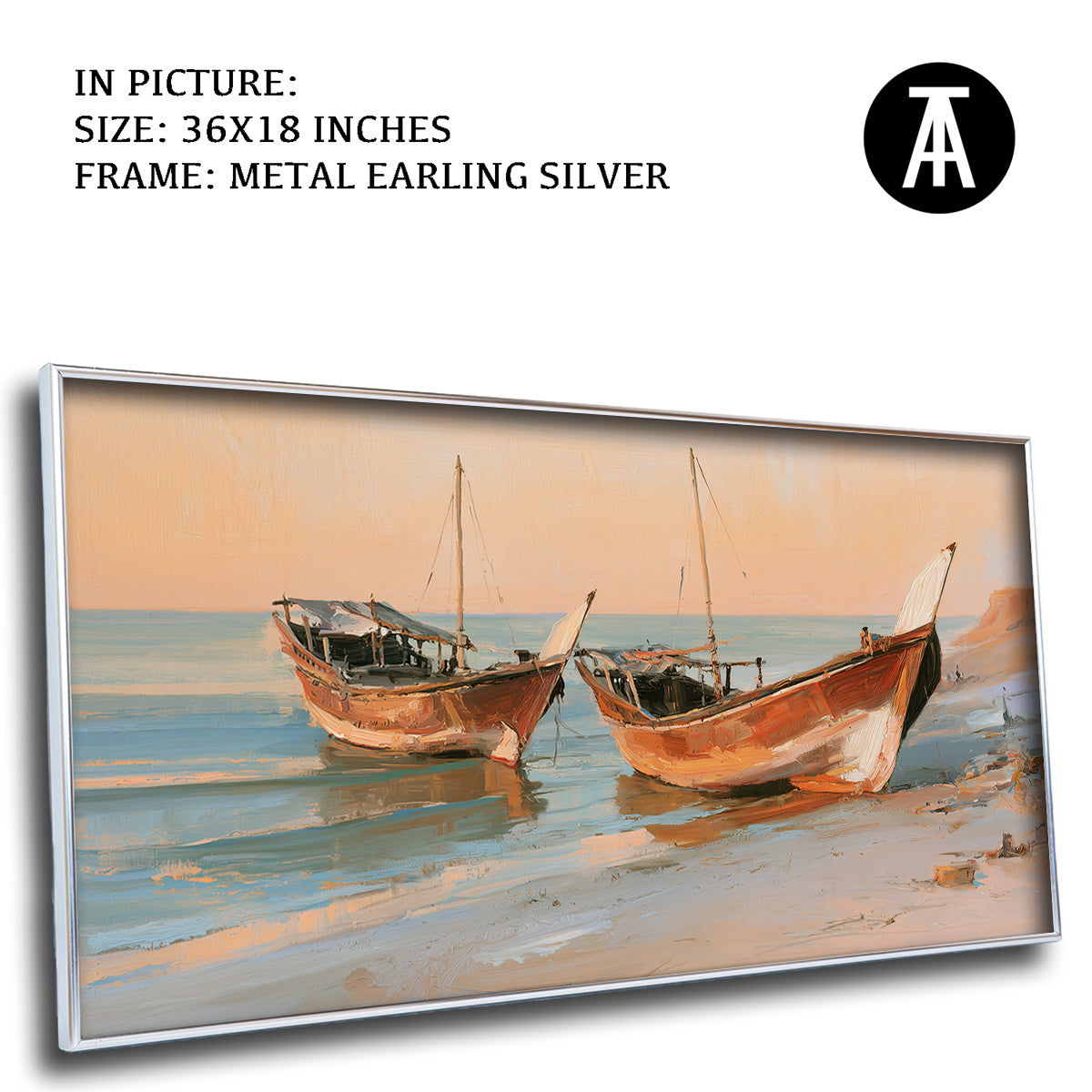 Artwork in Metal Earling Silver Frame