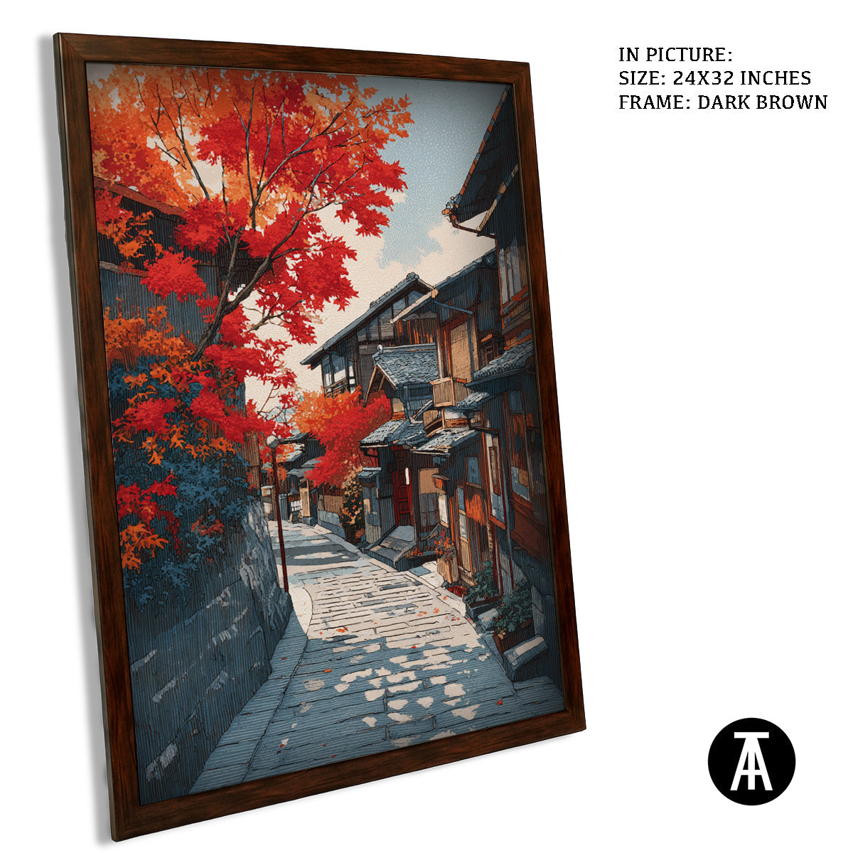 Artwork in Metal Champagne Gold Frame