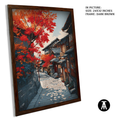 Artwork in Metal Champagne Gold Frame