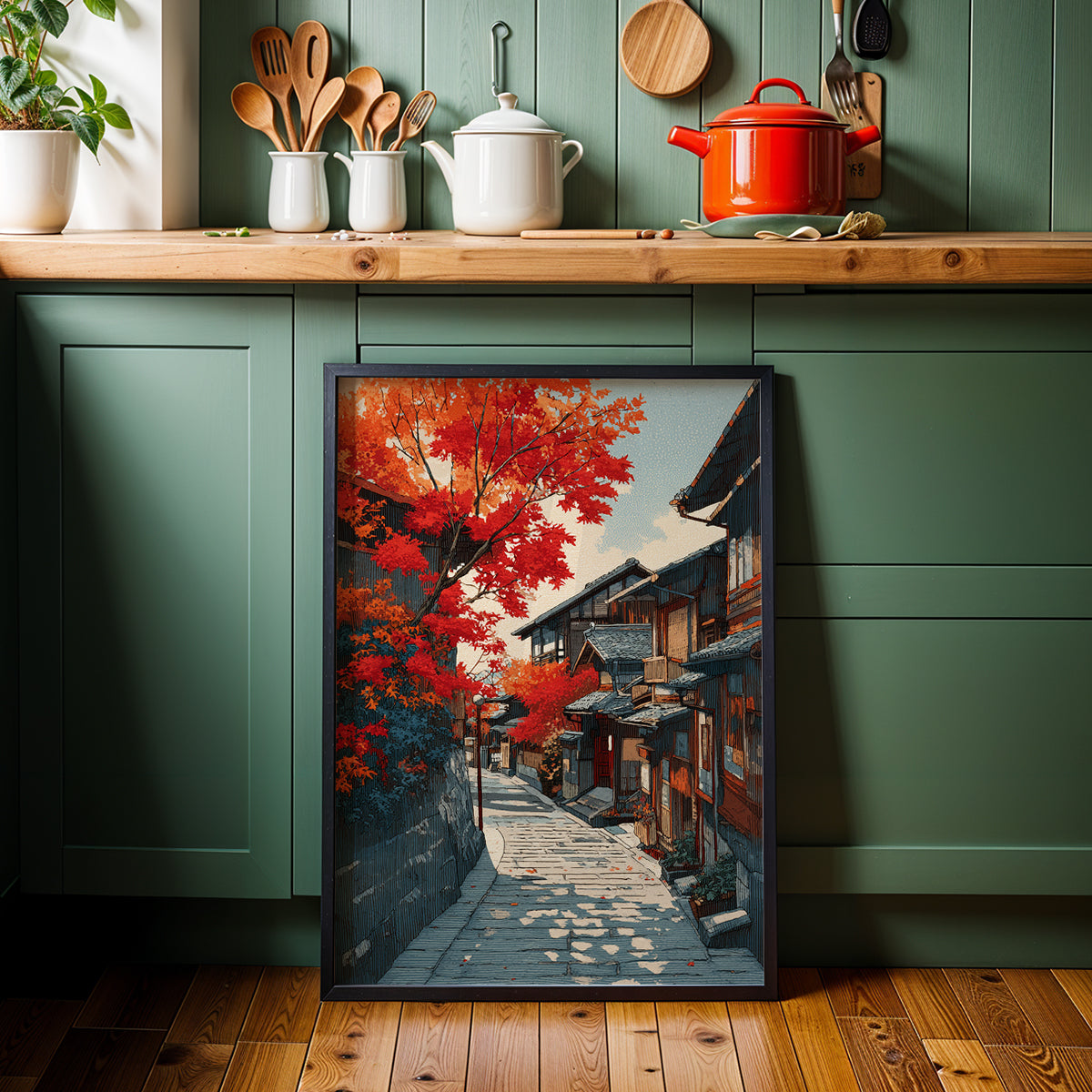 Japanese Artwork in a Lifestyle Setting