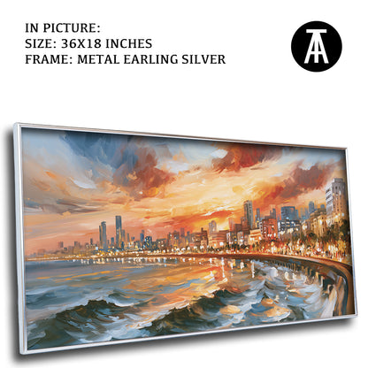 Artwork in Metal Earling Silver Frame