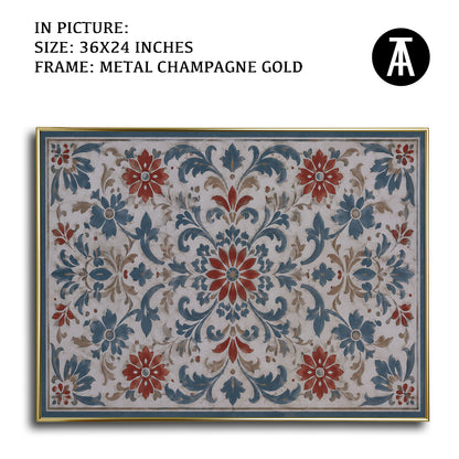 Artwork in Metal Champagne Gold Frame