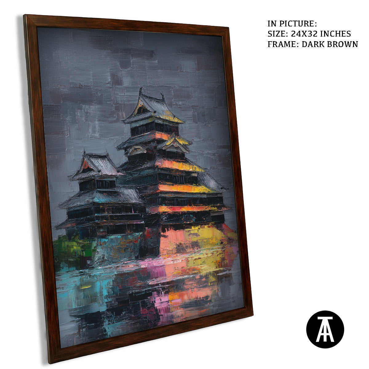 Artwork in Metal Champagne Gold Frame