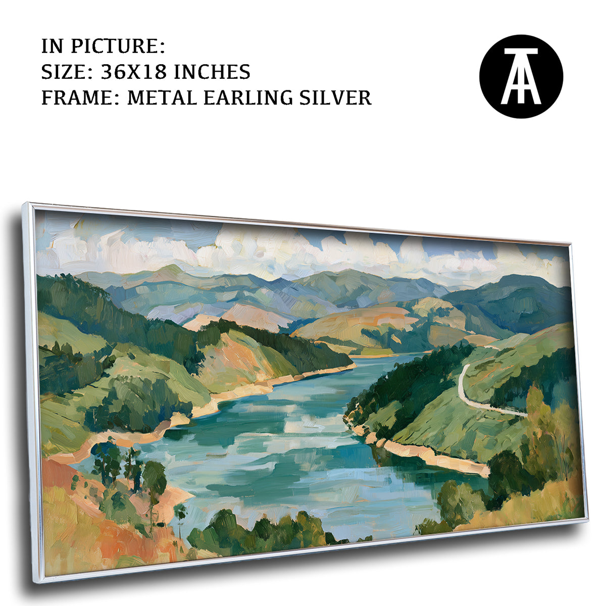 Artwork in Metal Earling Silver Frame