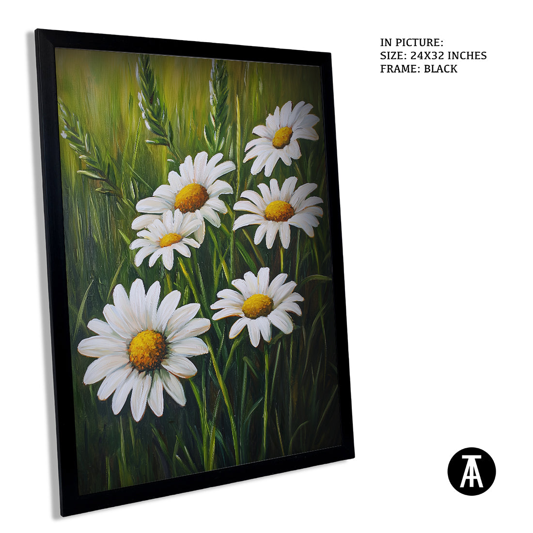 Sample Artwork in Black Frame