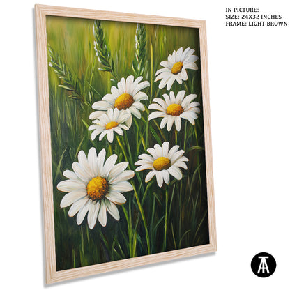 Sample Artwork in Light Brown Frame