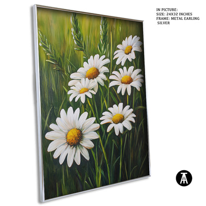 Sample Artwork in Earling Silver Metal Frame
