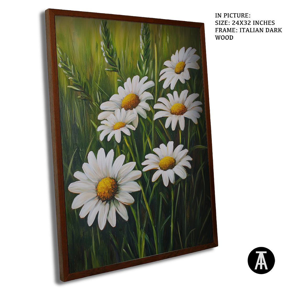 Sample Artwork in Italian Wood Framing Dark