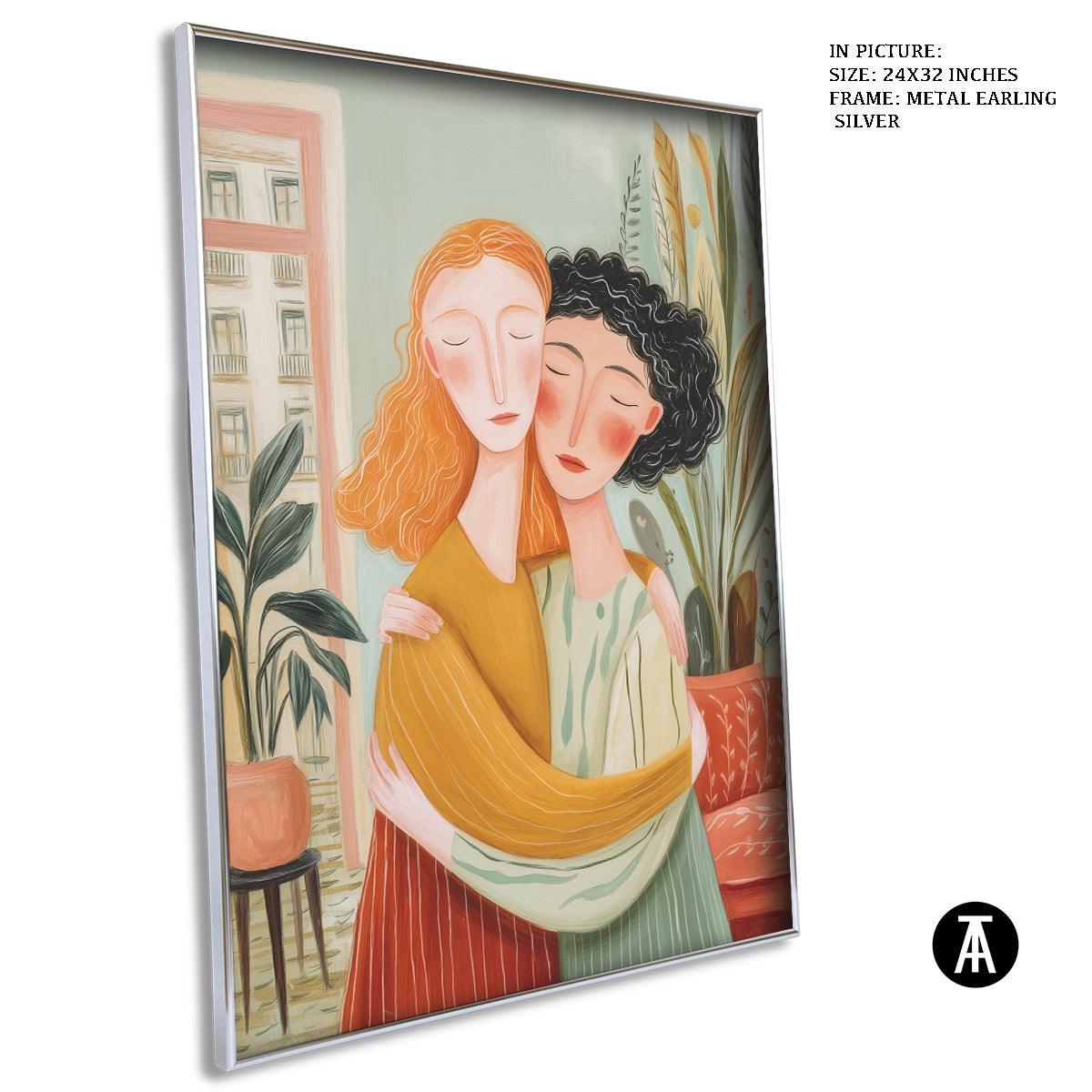 Artwork in Metal Earling Silver Frame