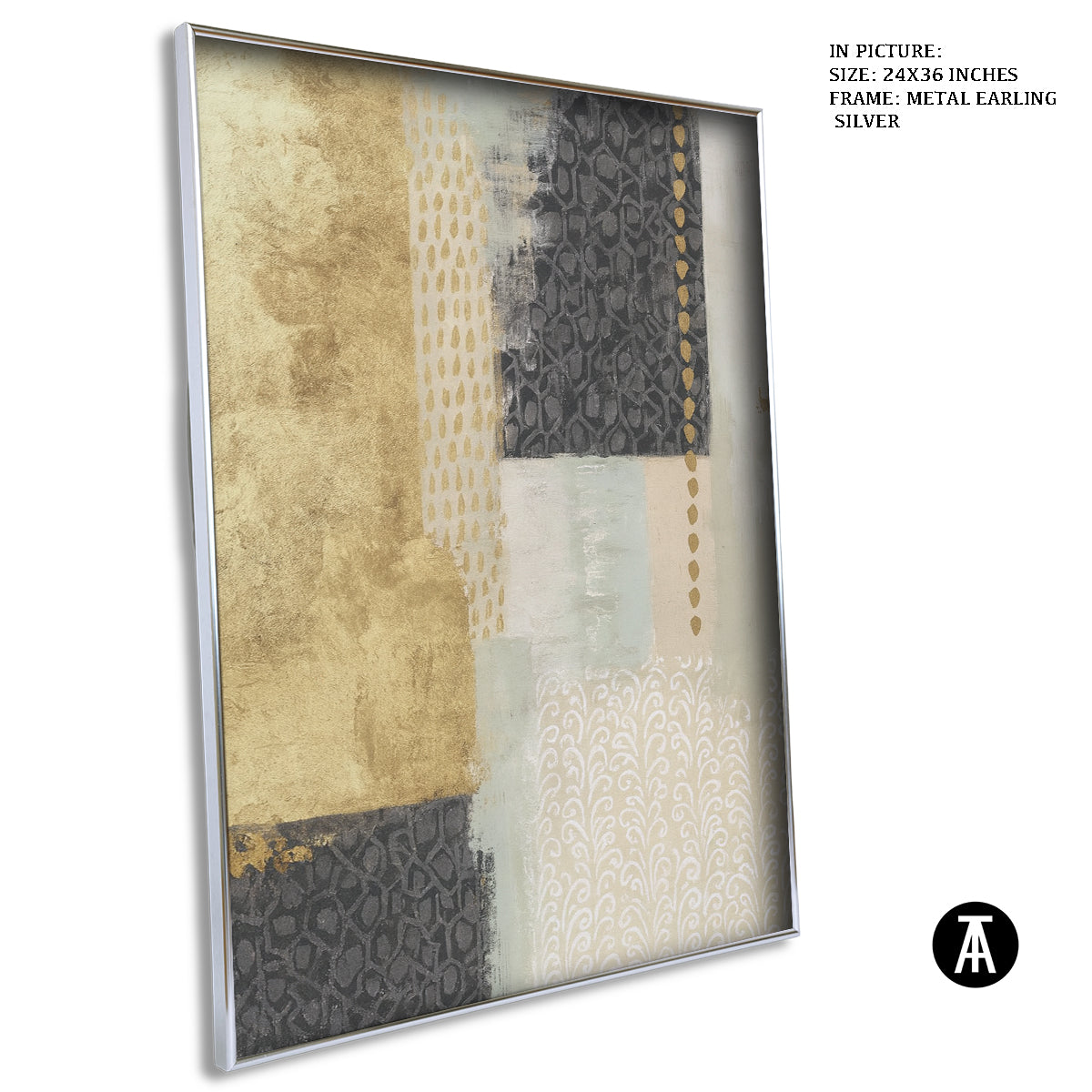 Artwork in Metal Earling Silver Frame