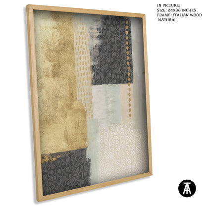 Artwork in Natural Wood Frame