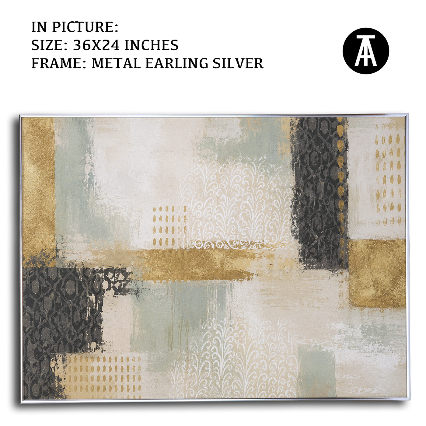 Artwork in Metal Earling Silver Frame