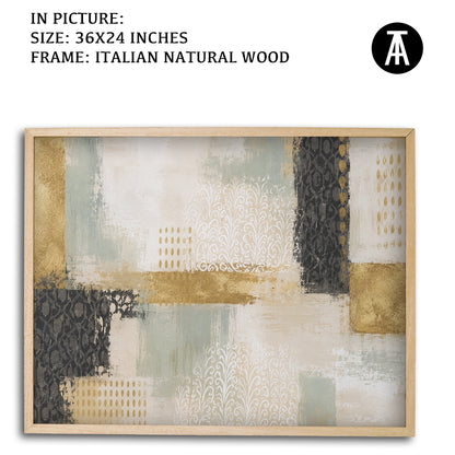 Artwork in Natural Wood Frame