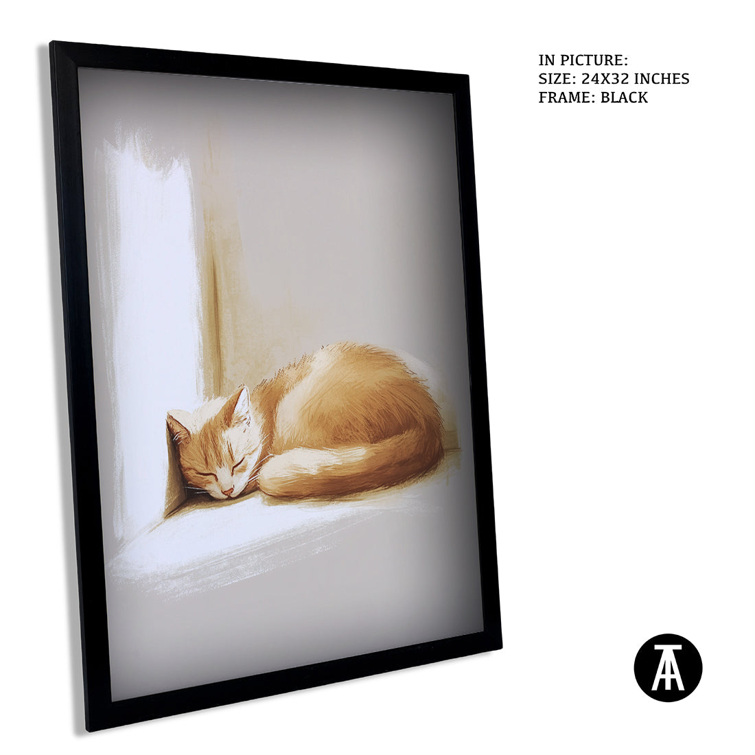 Sample Artwork in Black Frame