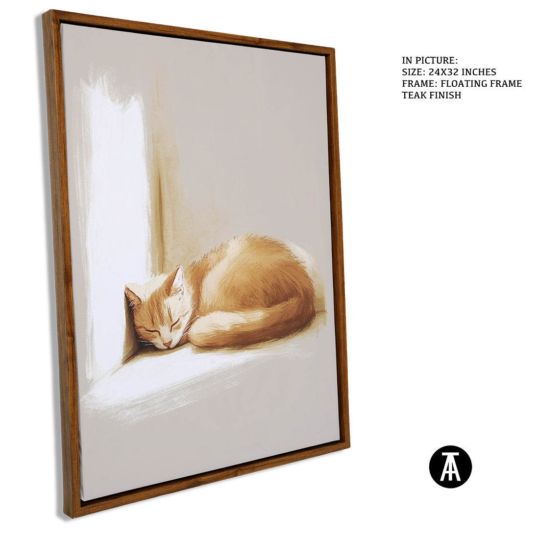 Sample Artwork in Floating Frame